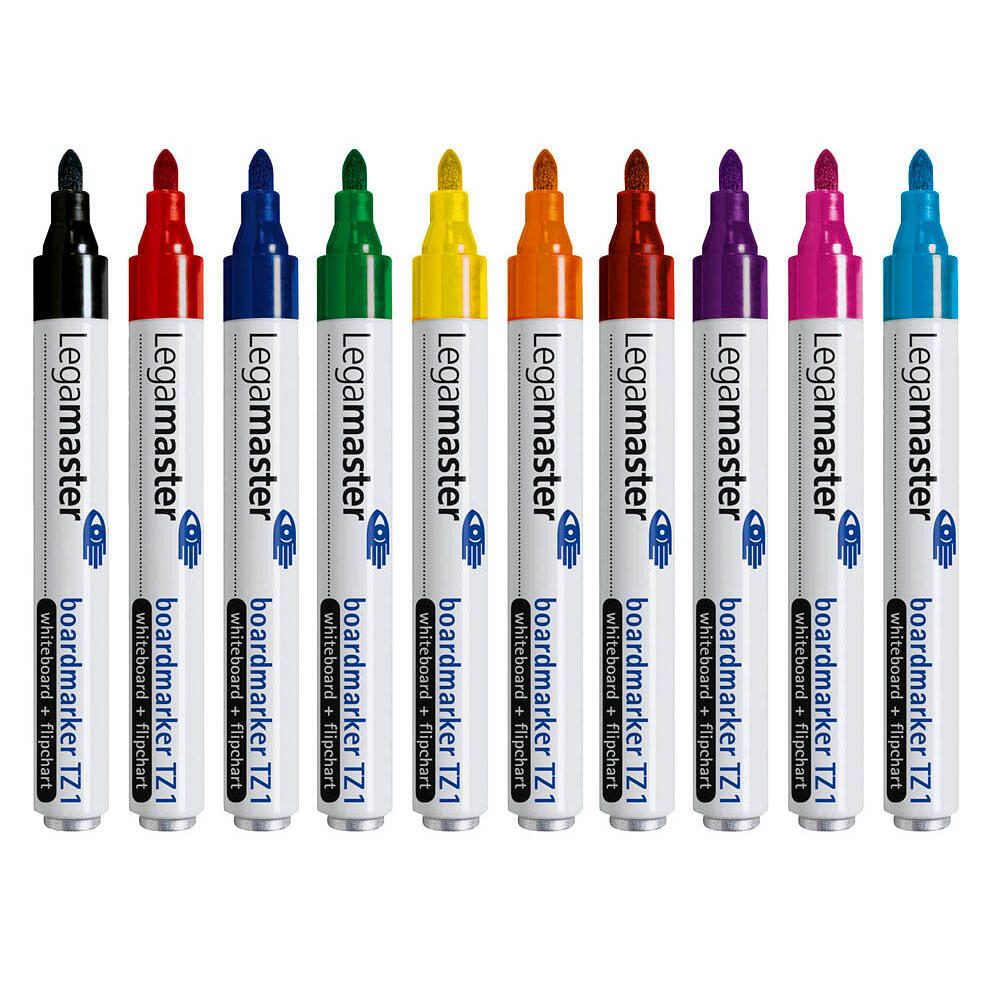 Legamaster TZ 1 Whiteboard-Marker farbsortiert 1,5 - 3,0 mm - 10 Stück Legamaster TZ 1 Whiteboard-Marker farbsortiert 1,5 - 3,0 mm - 10 Stück